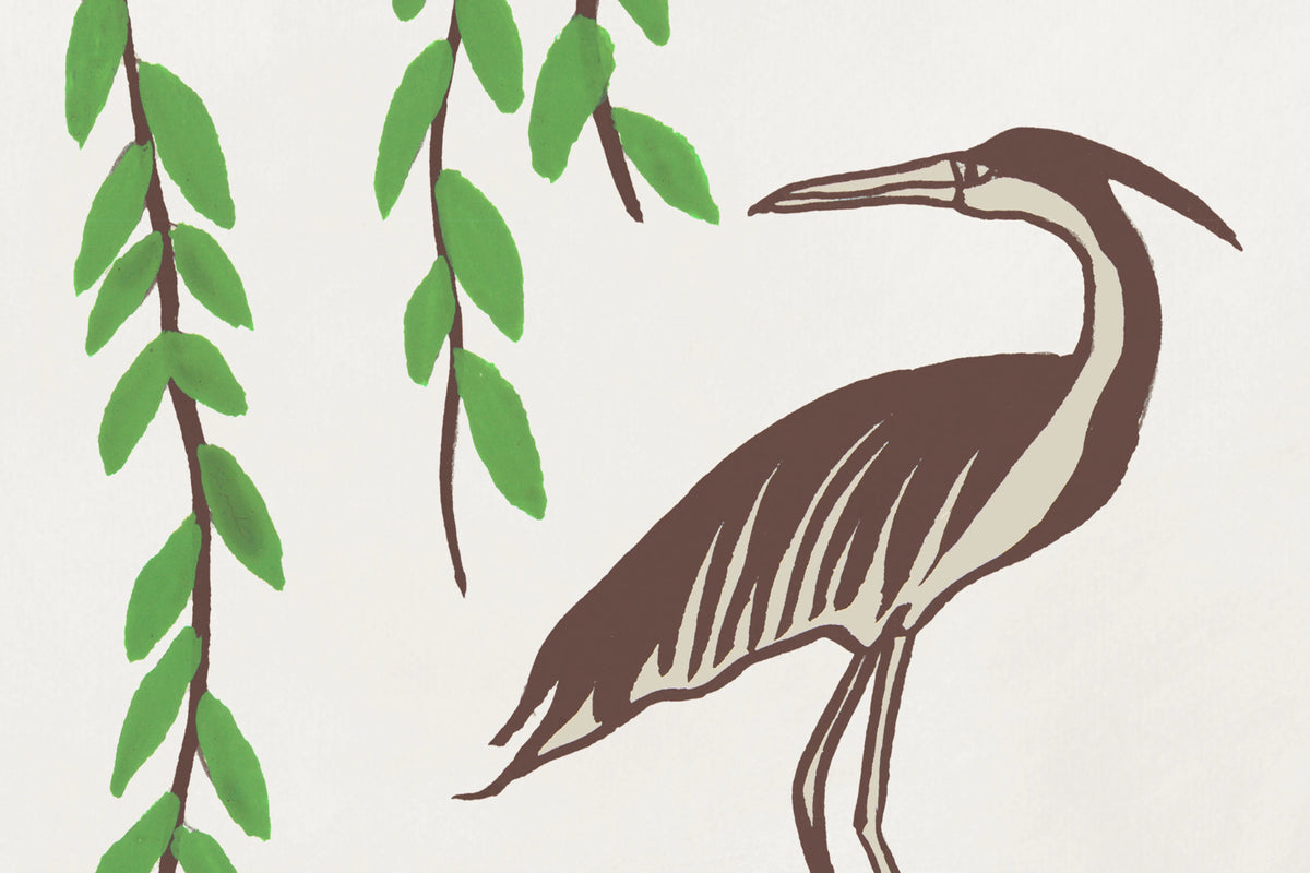 Droptree, Beige Mural Wallpaper - room preview 04