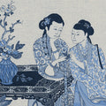 Toile Conversation, Blue Mural Wallpaper - room preview 04