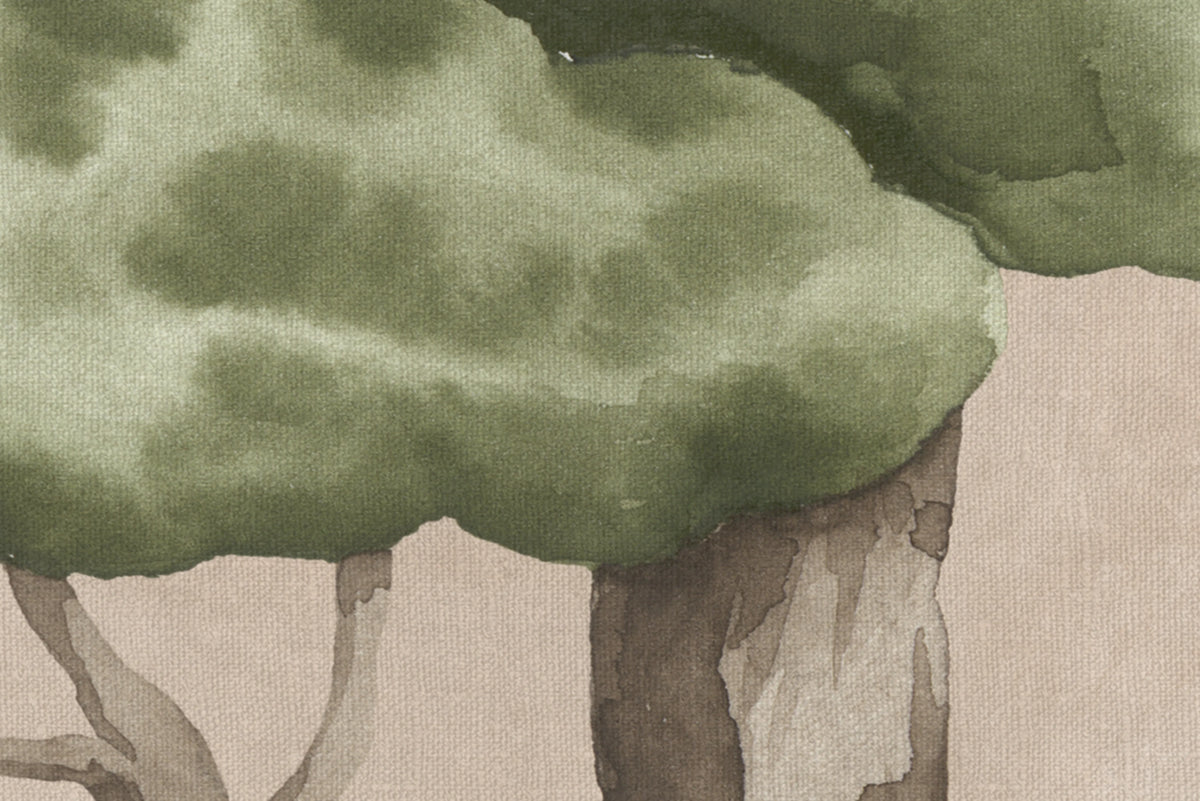 Poetic Trees, Pink Mural Wallpaper - room preview 04
