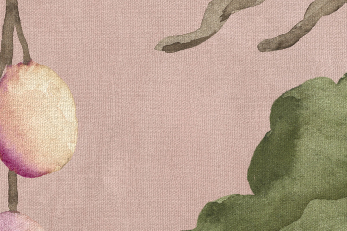 Forest Poem, Pink Mural Wallpaper - room preview 04