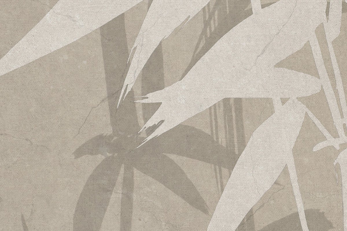 Bambusa, Beige Mural Wallpaper - room preview 04