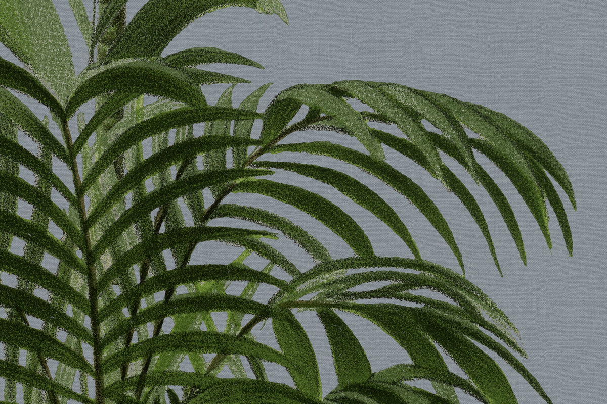 Palm Stripes, Green Mural Wallpaper - room preview 04