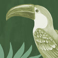 Savanna Chic, Green Mural Wallpaper - room preview 04