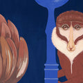 Savanna Chic, Dark Blue Mural Wallpaper - room preview 04