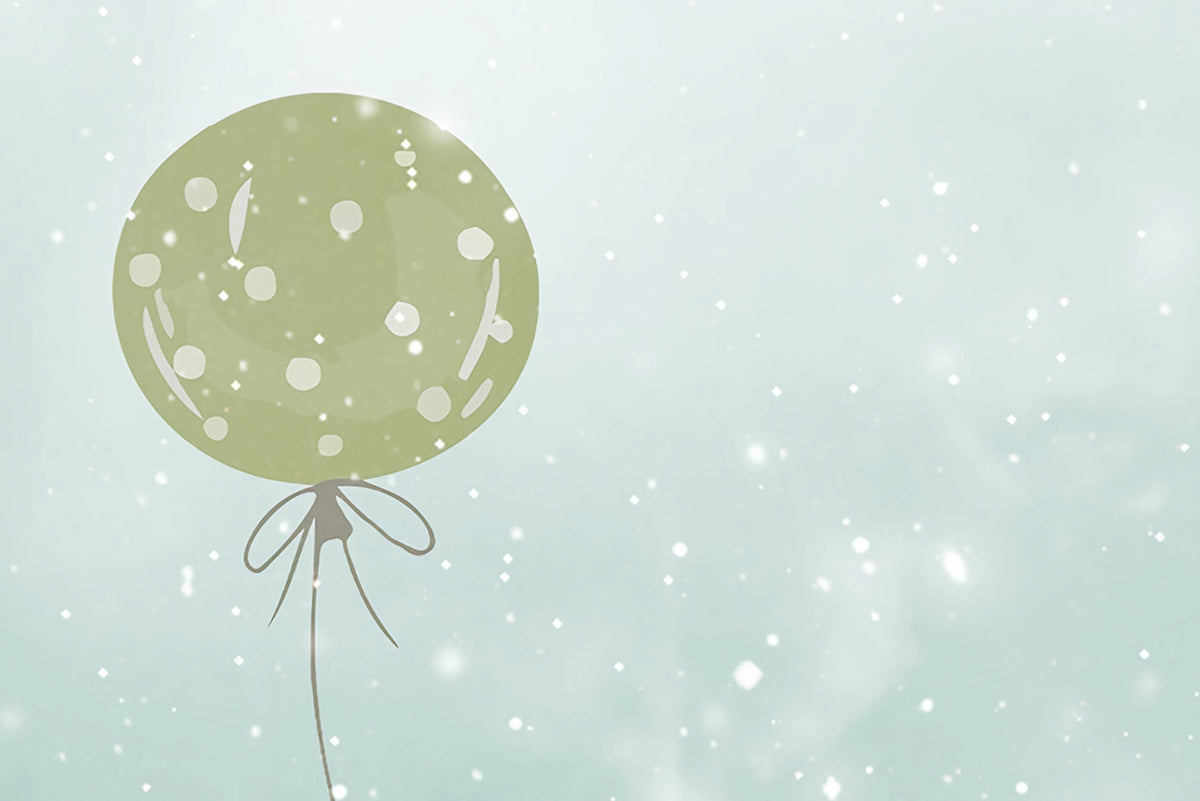 Balloon Clouds, Sky Blue Mural Wallpaper - room preview 04