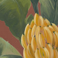 Banana Leaf, Burgundy Mural Wallpaper - room preview 04