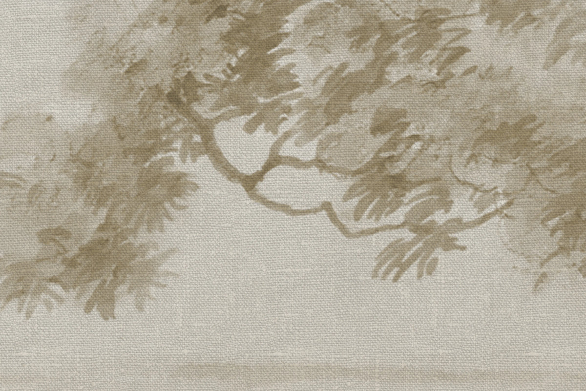 Tree on the Hill, Beige Mural Wallpaper - room preview 04