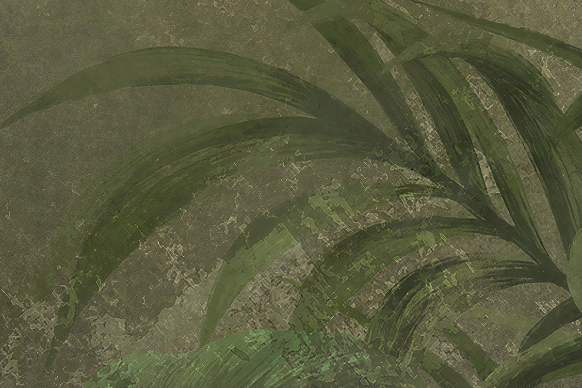Jungle Shade, Green Mural Wallpaper - room preview 04