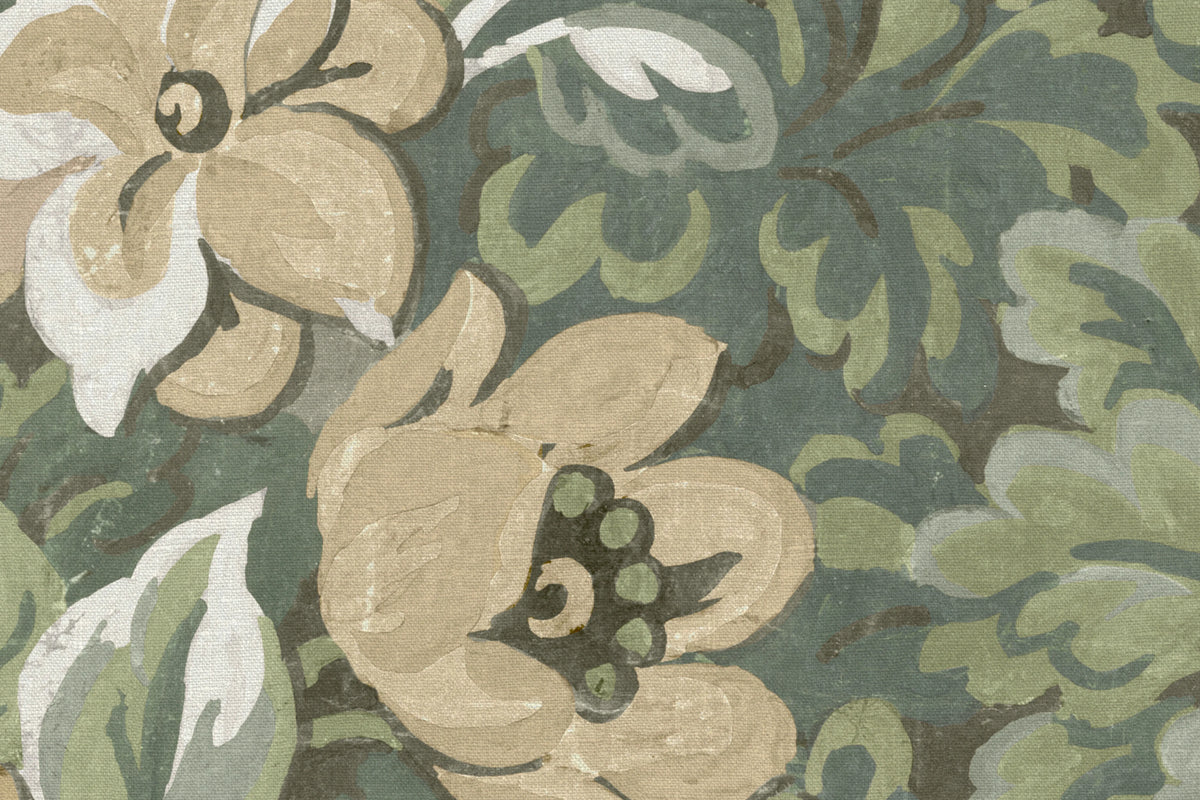 Botanical Manor, Peach Mural Wallpaper - room preview 04