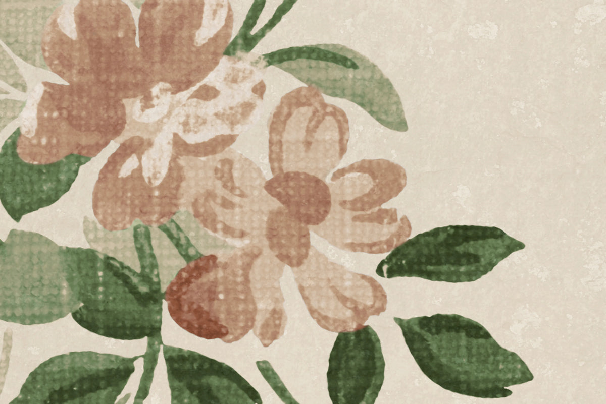 Wildflower Vista, Beige Mural Wallpaper - room preview 04