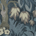 Flower Tree, Blue Mural Wallpaper - room preview 04