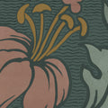 Midnight Peony, Burgundy Mural Wallpaper - room preview 04