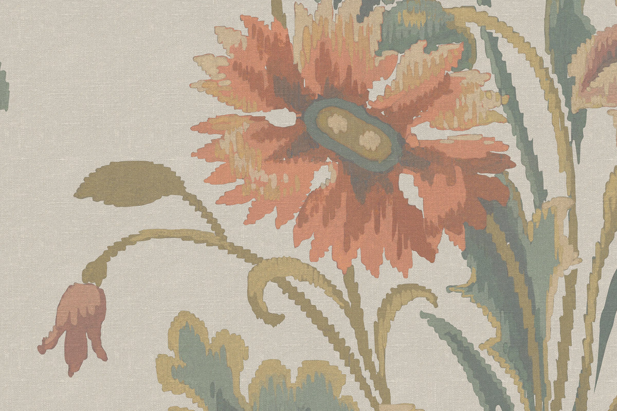 Meadow Bouquet, Beige Mural Wallpaper - room preview 04