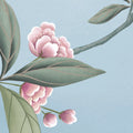 Garden of Harmony, Blue Mural Wallpaper - room preview 04