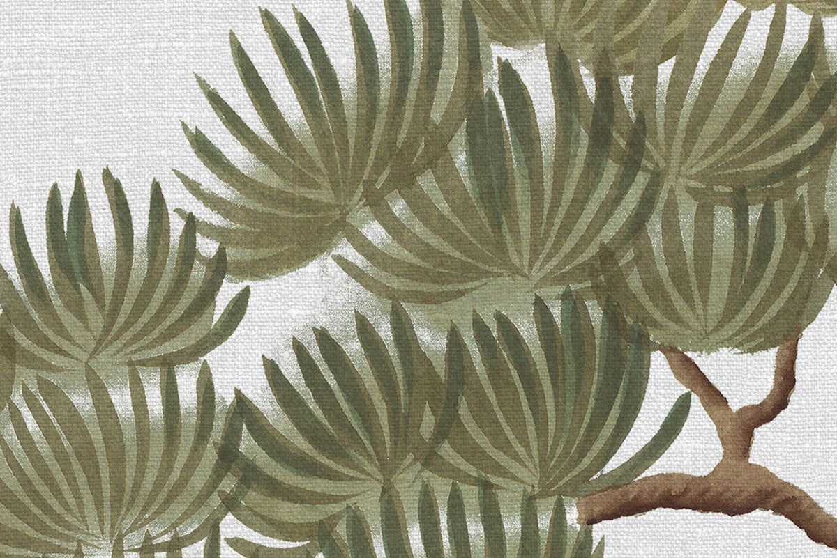 Pine Grove, White Mural Wallpaper - room preview 04