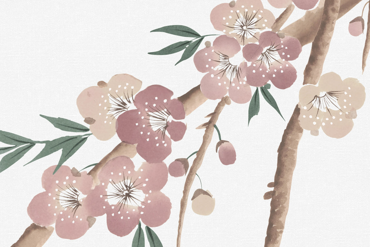 Spring Breeze, Pink Mural Wallpaper - room preview 04