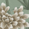Eastern Bloom, Green Mural Wallpaper - room preview 04