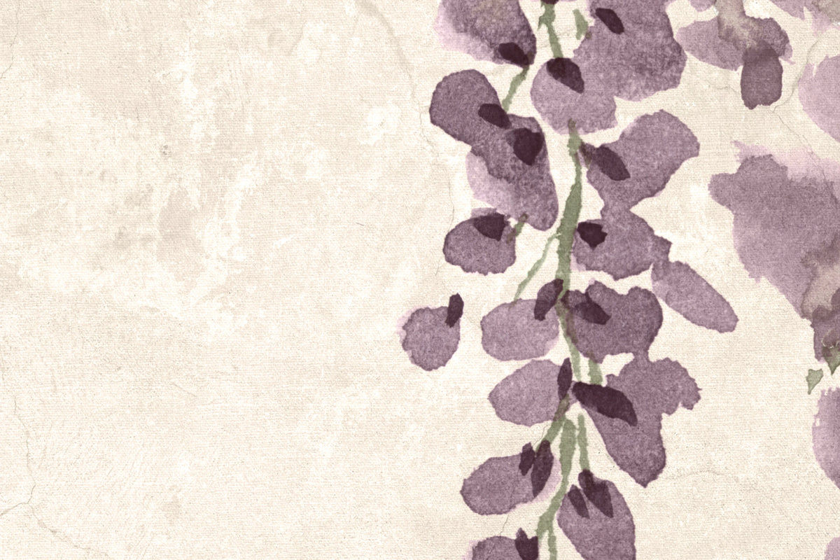 Whispers Wisteria, Purple Mural Wallpaper - room preview 04