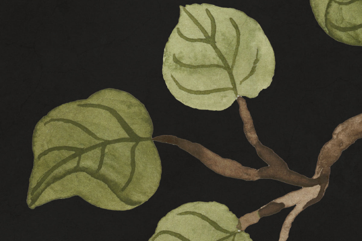 Forest of Dreams, Black Mural Wallpaper - room preview 04