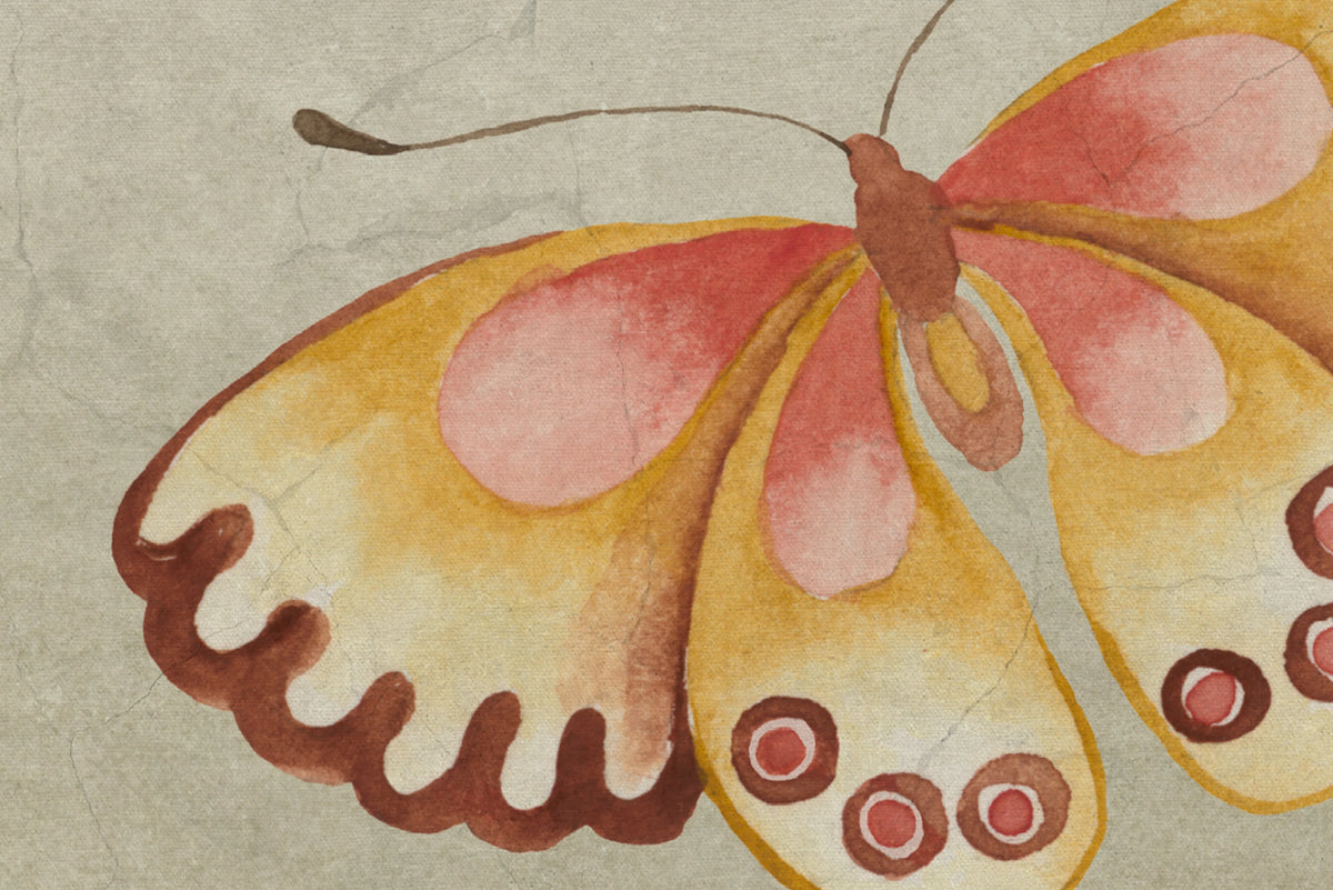 Where Cranes Dream, Green Mural Wallpaper - room preview 04