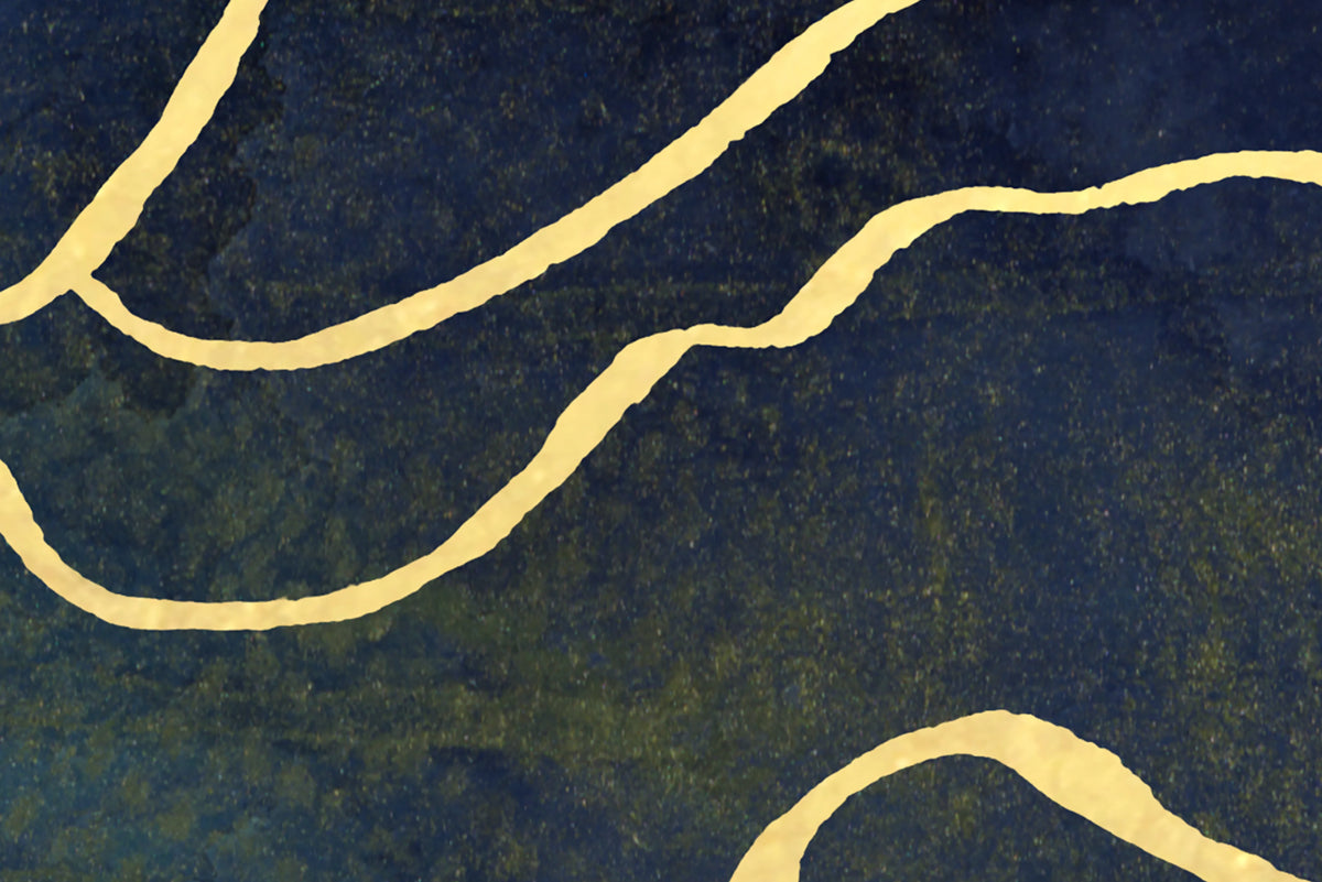 Opulence Storm, Dark Blue Mural Wallpaper - room preview 04