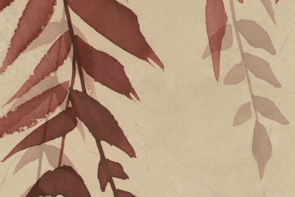 Whispers of Bamboo, Red Mural Wallpaper - room preview 04