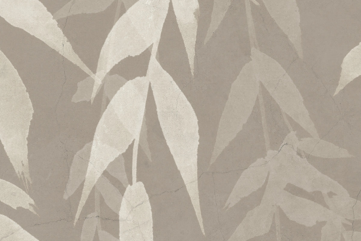 Whispers of Bamboo, Gray Mural Wallpaper - room preview 04