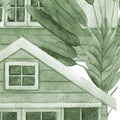 Palm Residence, Green Mural Wallpaper - room preview 04