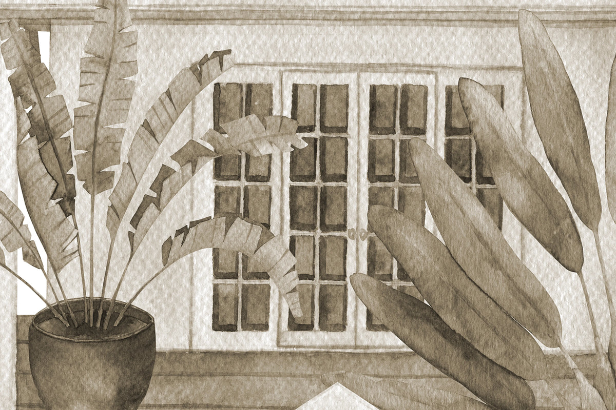 Palm Residence, Sand Mural Wallpaper - room preview 04