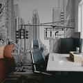 Cartoon City Mural Wallpaper - room preview 04
