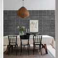 Watery Wall, Gray Mural Wallpaper - room preview 04
