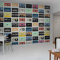 Mixed Tape Mural Wallpaper - room preview 04