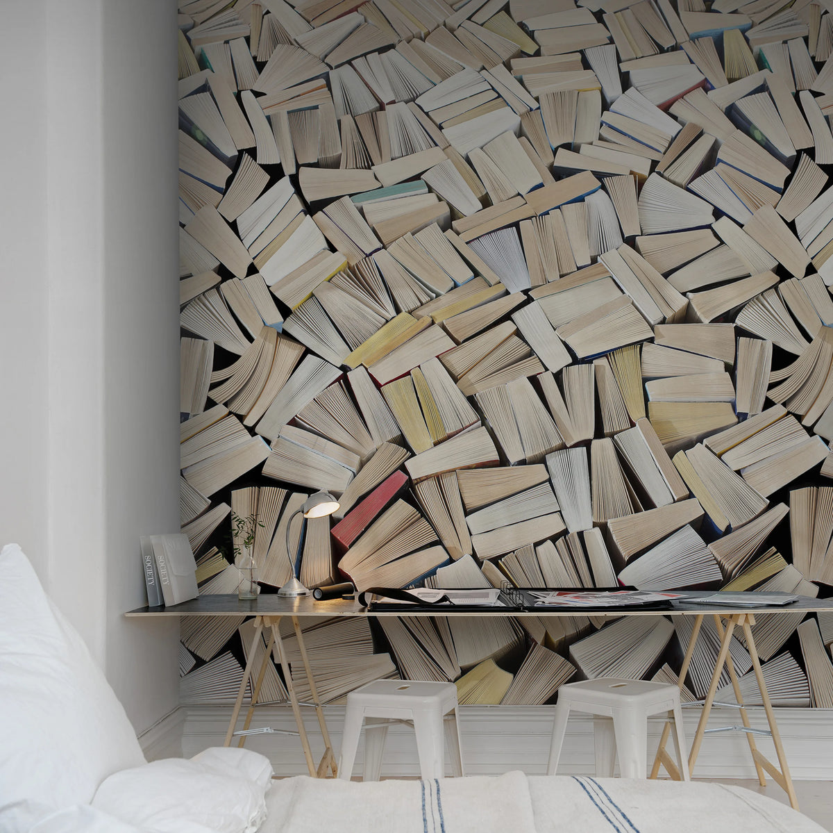 Books Mural Wallpaper - room preview 04