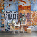 Steel Plates Mural Wallpaper - room preview 04