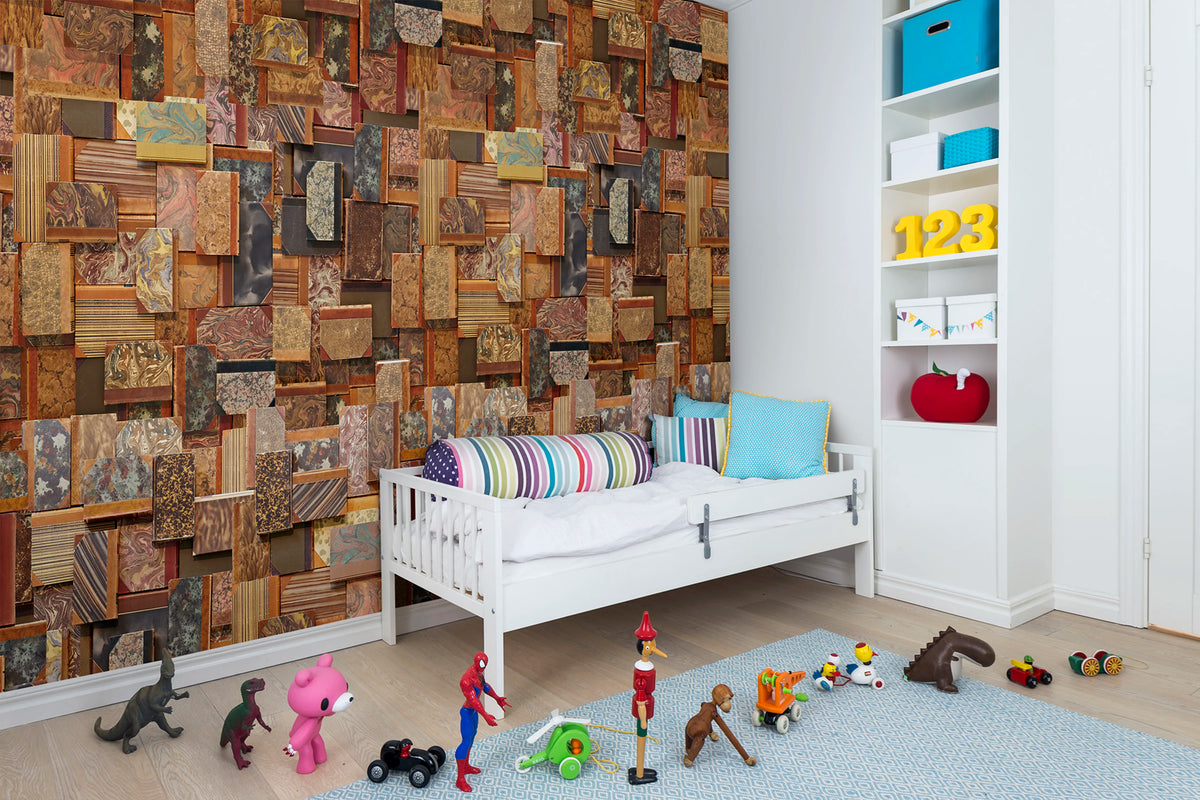 Vintage Books, Cover Mural Wallpaper - room preview 04