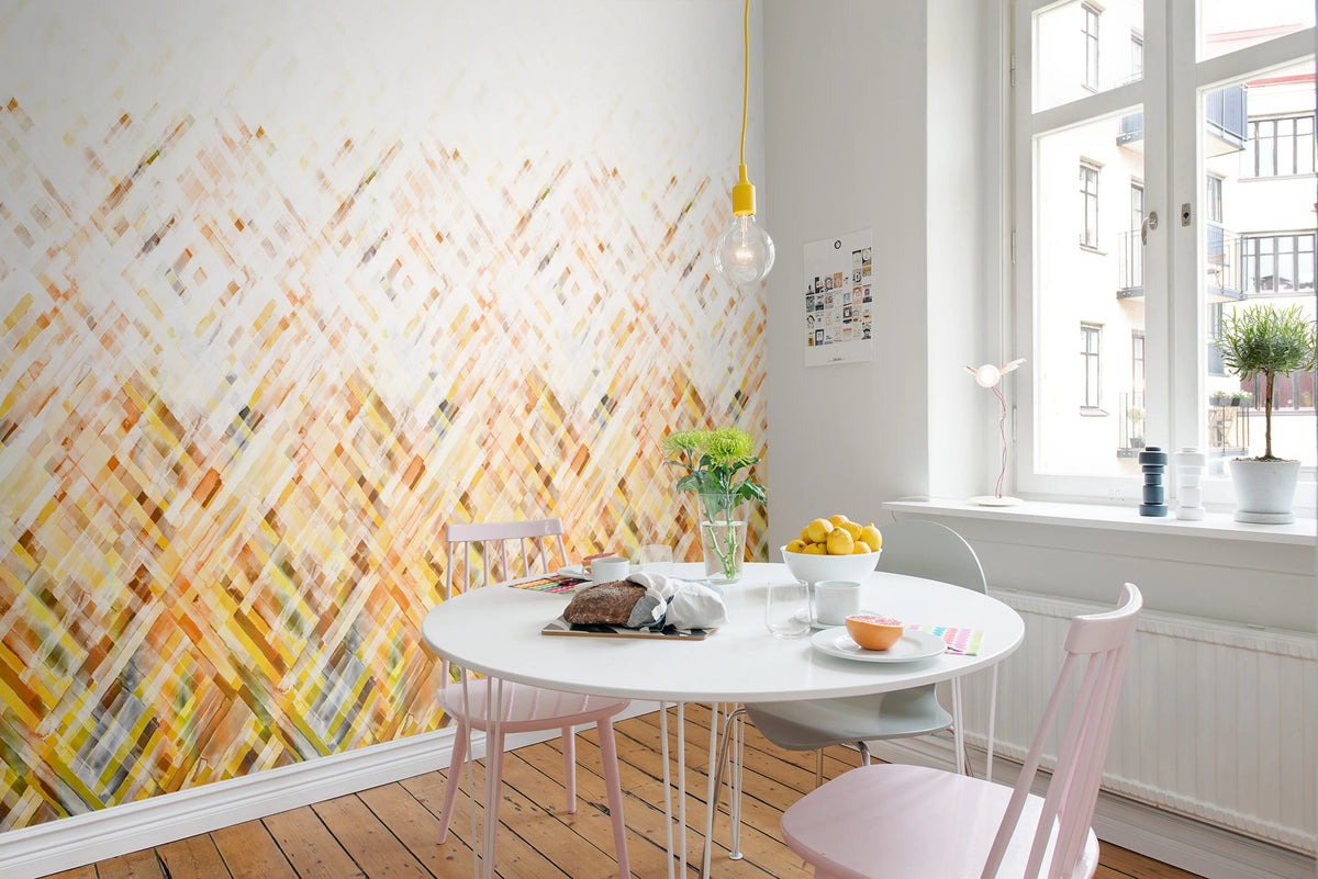 Dream Weaver, Yellow Mural Wallpaper - room preview 04