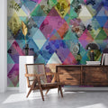 Harlequin Roses Mural Wallpaper - room preview 04