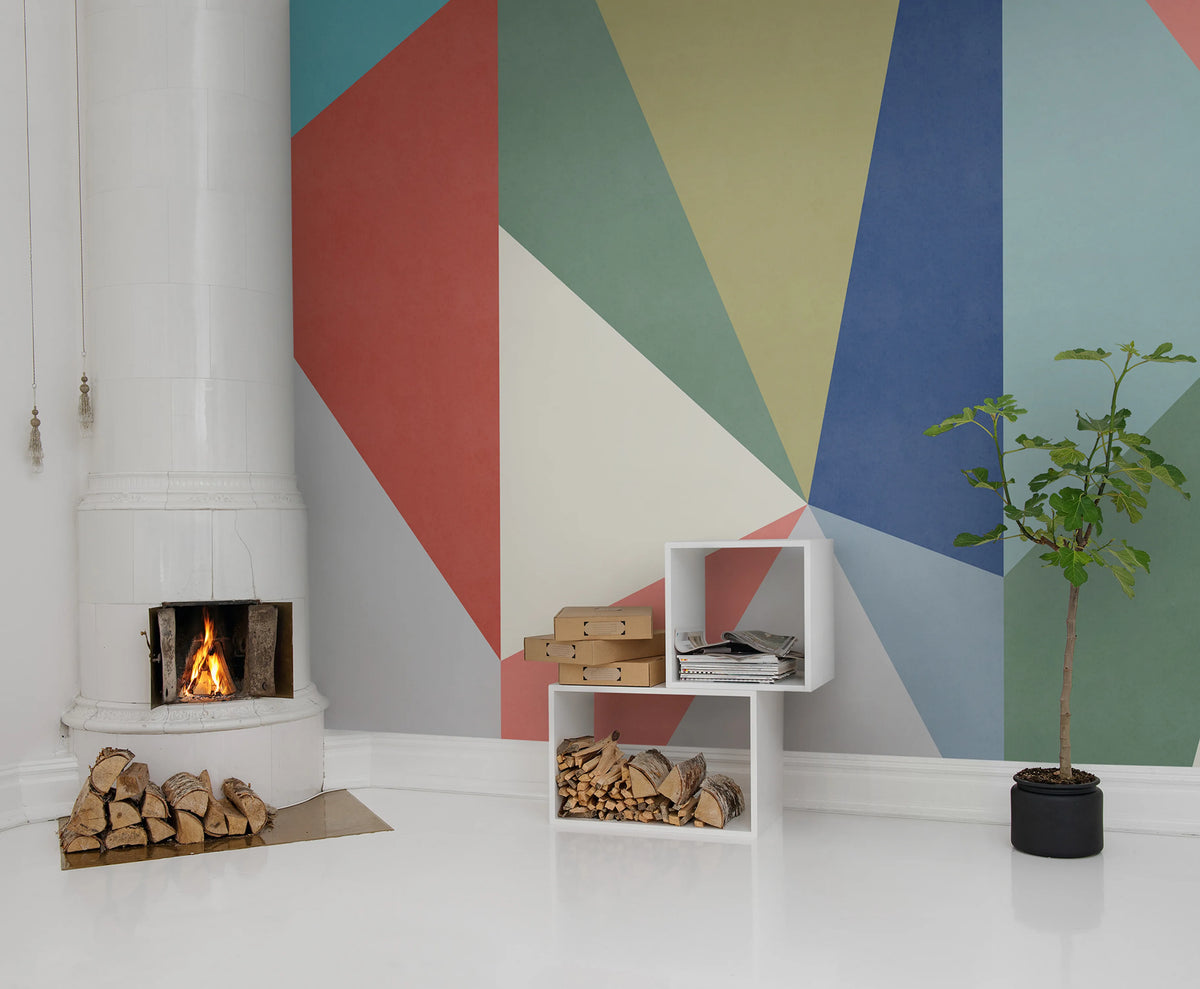 Big Diamond Mural Wallpaper - room preview 04