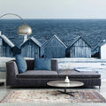 Boathouse Blues Mural Wallpaper - room preview 04