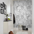 Globes Gathering, Black and White Mural Wallpaper - room preview 04