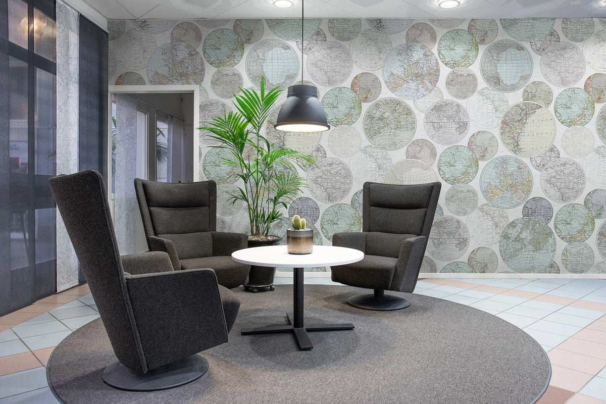 Globes Gathering, Dew Mural Wallpaper - room preview 04