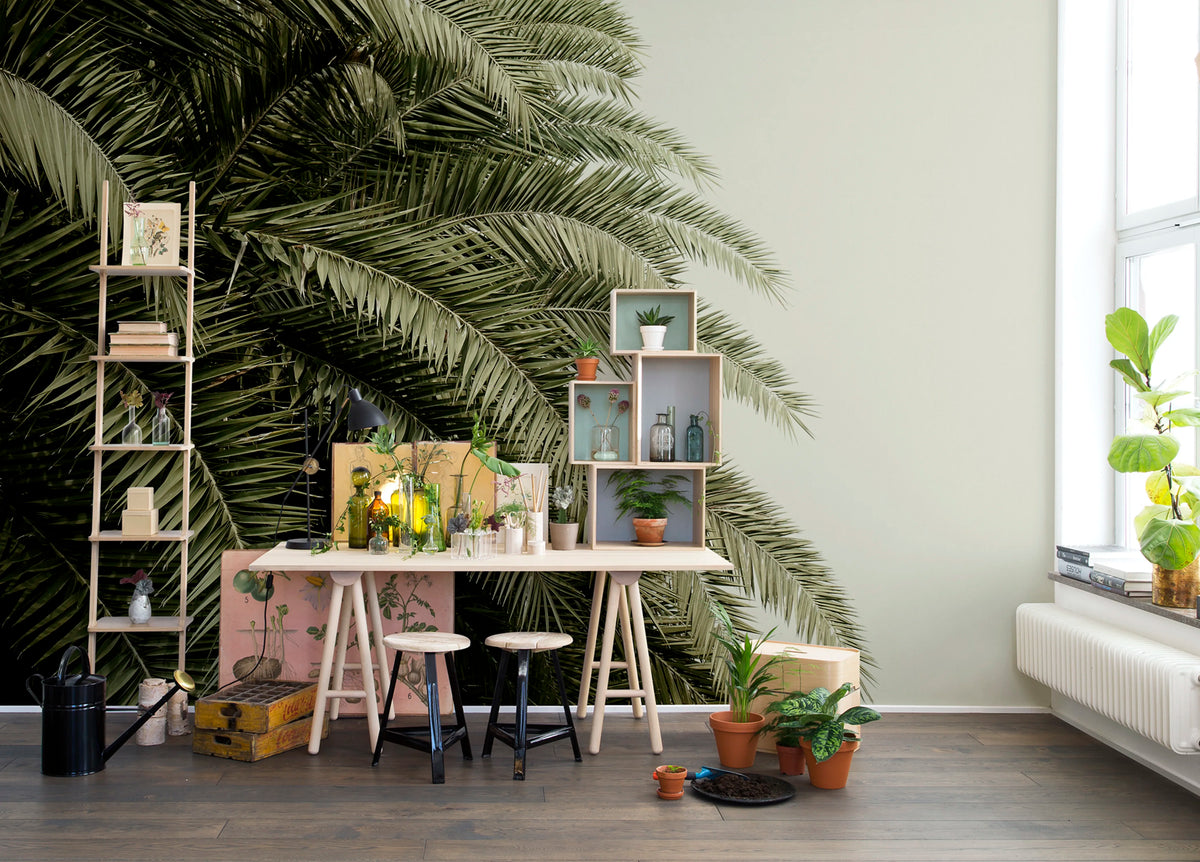 Leaf Love Mural Wallpaper - room preview 04