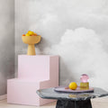 Cuddle Clouds, Graphite Mural Wallpaper - room preview 04