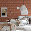 Leather Rhombs Mural Wallpaper - room preview 04