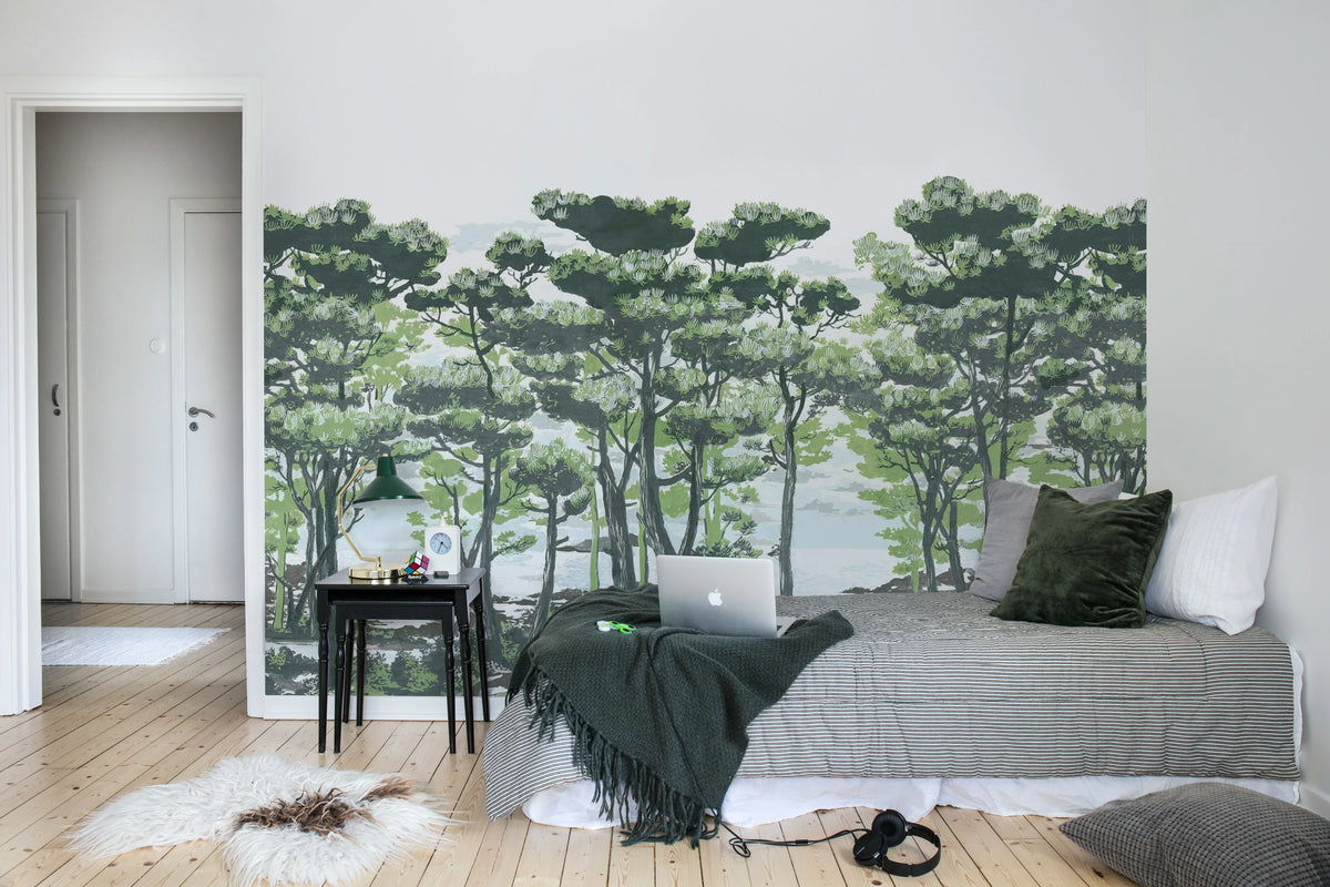 The Enchanted Forest, Daylight Mural Wallpaper - room preview 04