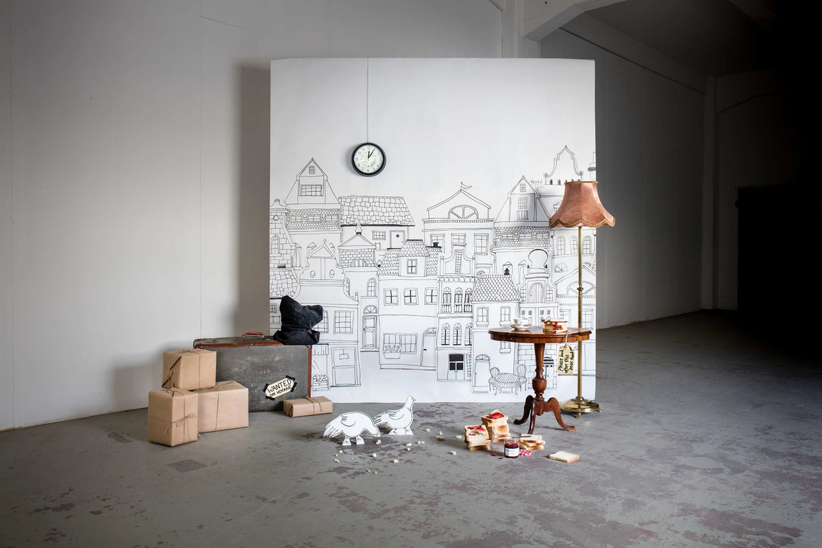 London Houses Mural Wallpaper - room preview 04