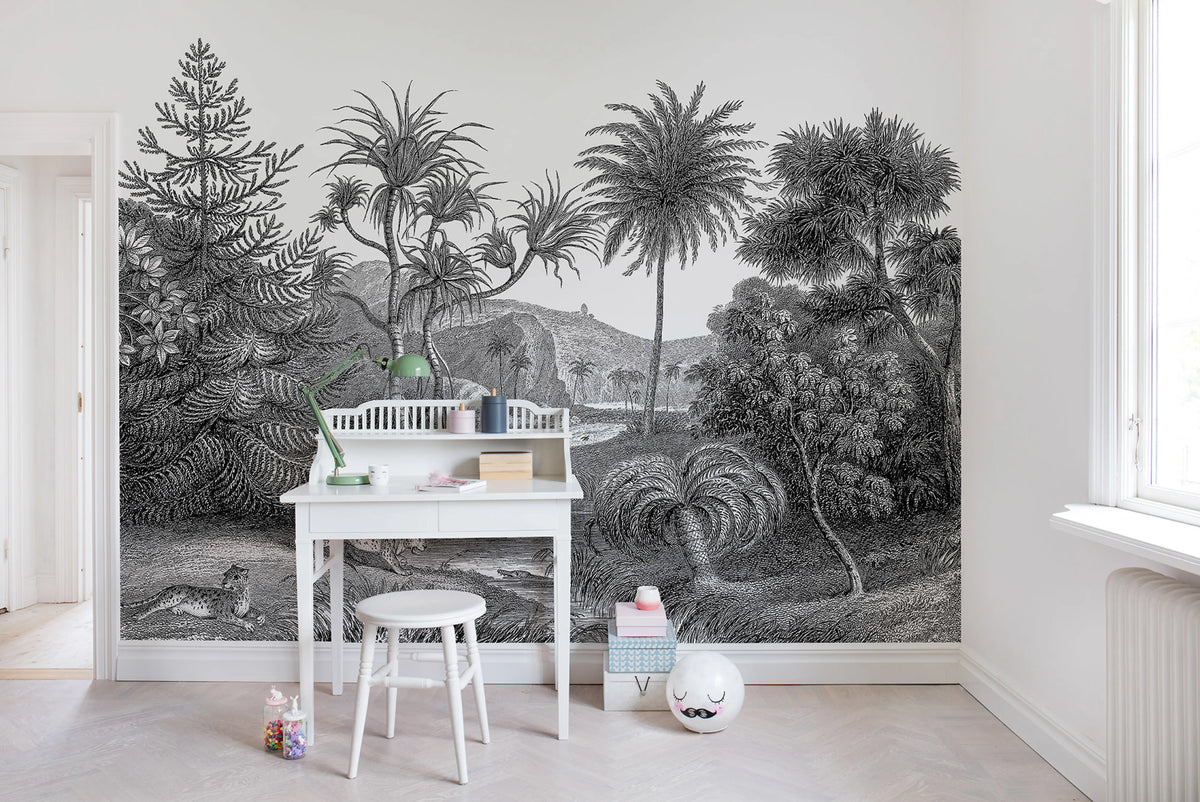 Jungle Land Mural Wallpaper - room preview 04