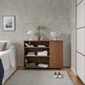 Raku Crackle, Cream Mural Wallpaper - room preview 04