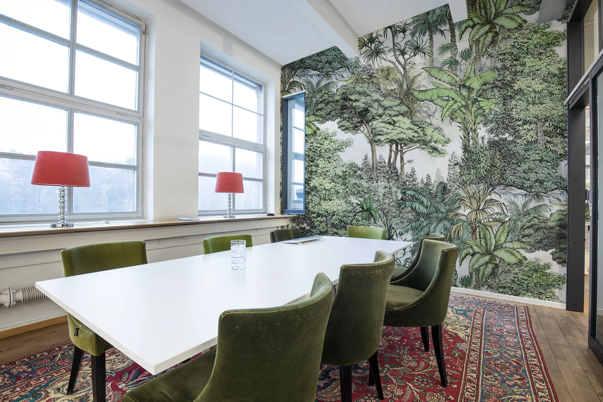 Secret Garden, Lush Mural Wallpaper - room preview 04