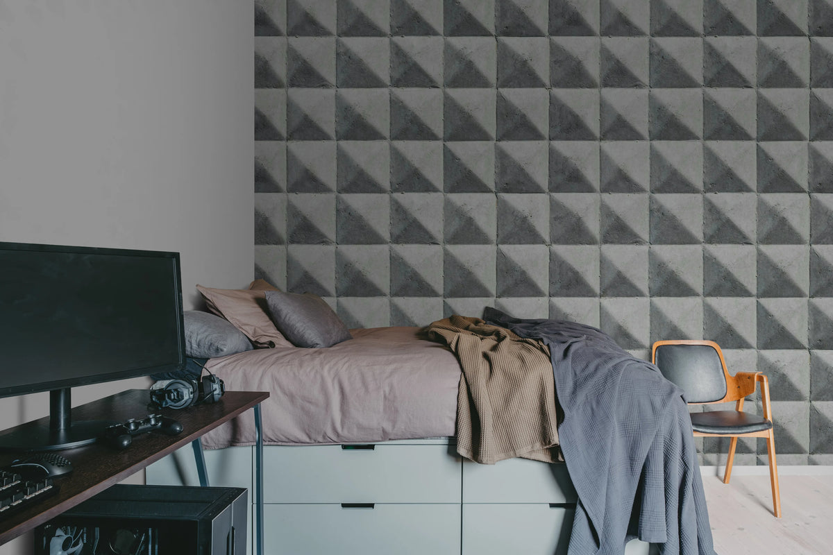 Triangle Square Mural Wallpaper - room preview 04